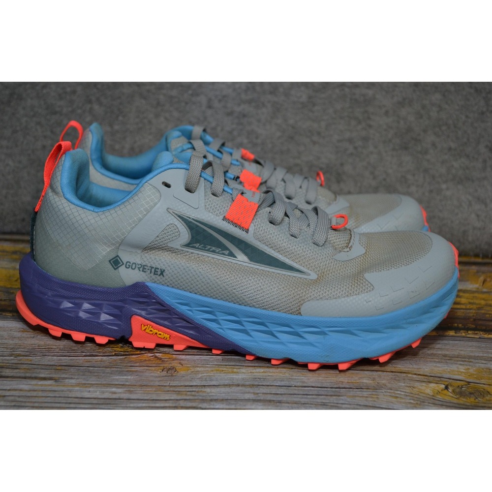 Altra Timp 5 GORE-TEX Shoes Womens 9.5 Gray Trail Running Hiking AL0A85Q2220